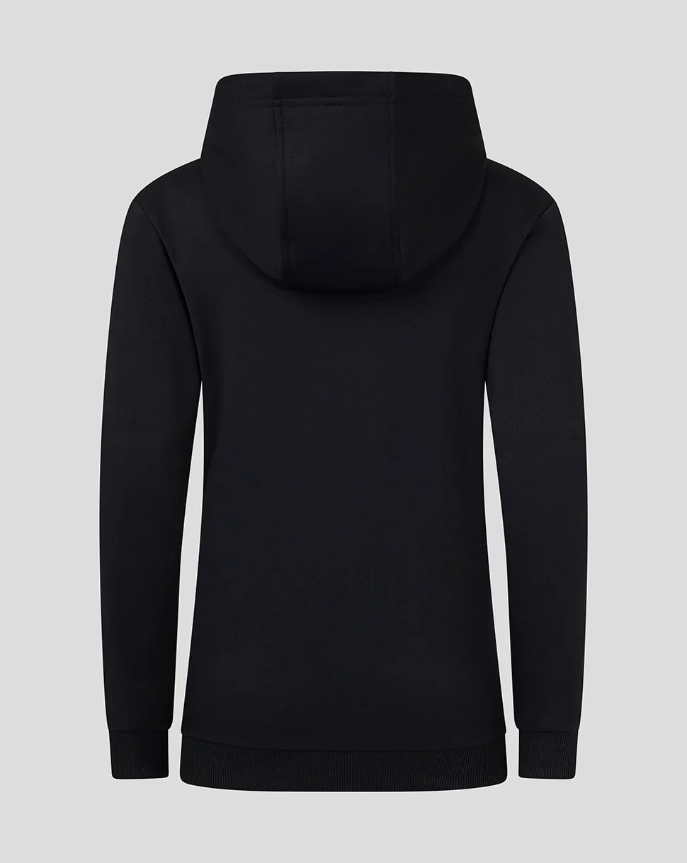 Junior Full Zip Brushback Hoodie - Caviar