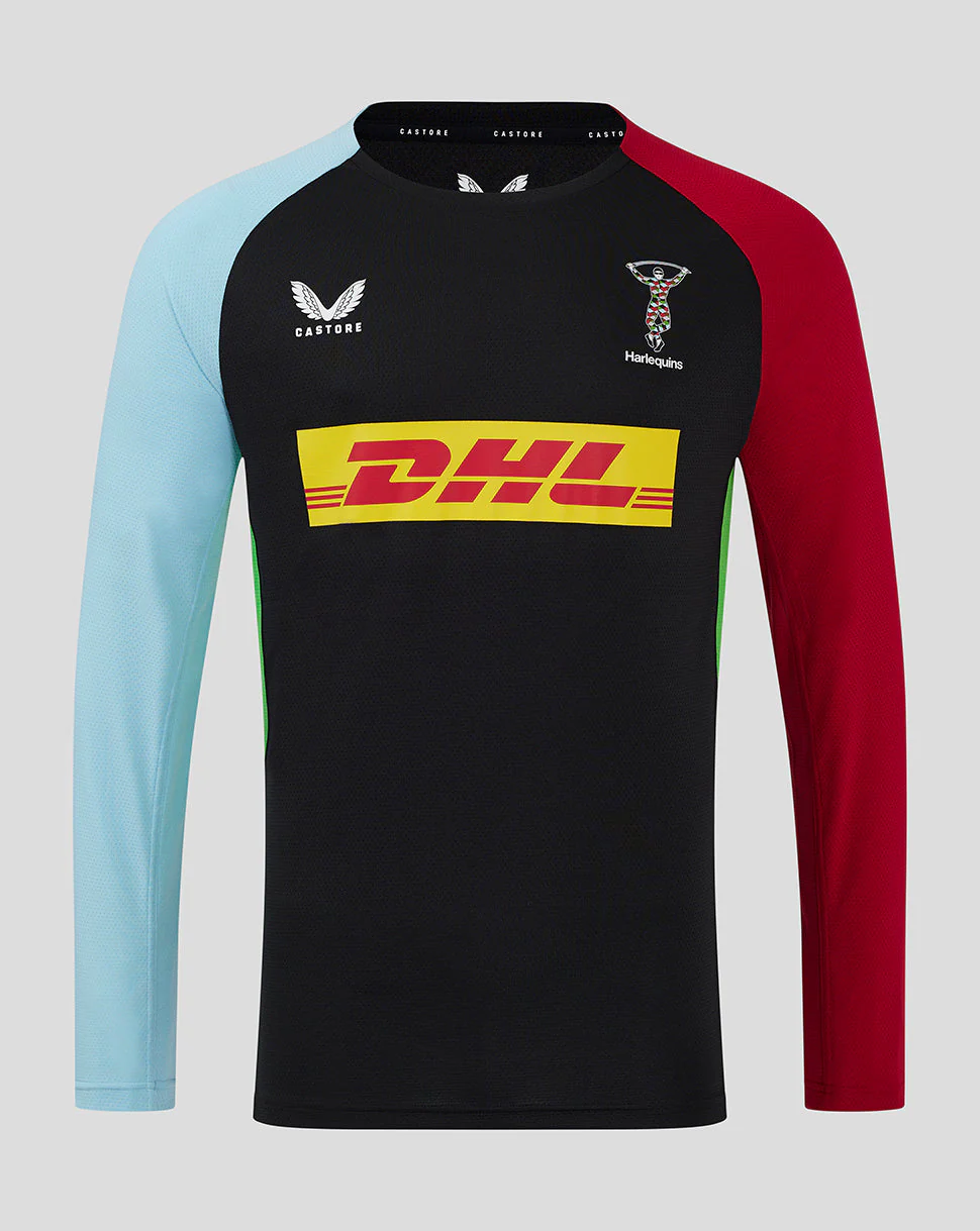 Harlequins Men's 24/25 Long Sleeve Training Tee - Black