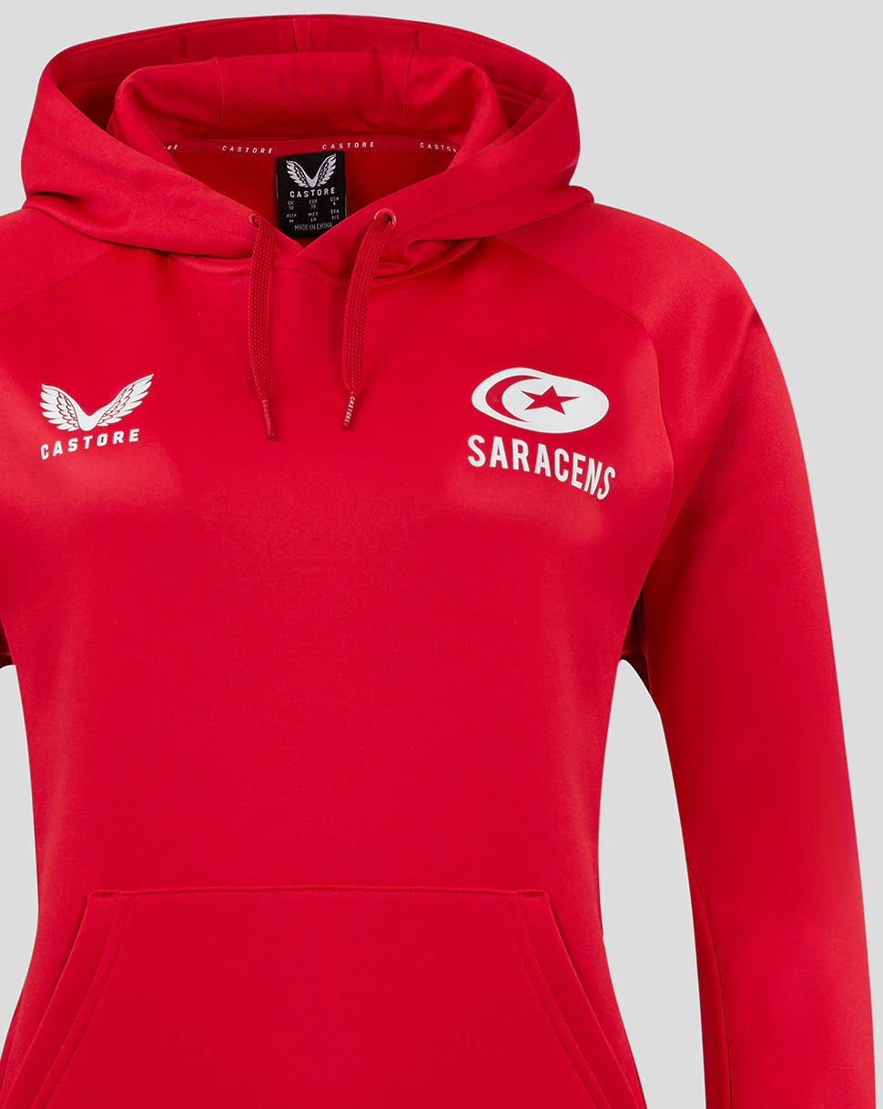 Saracens Women's 24/25 Overhead Training Hoody - Red