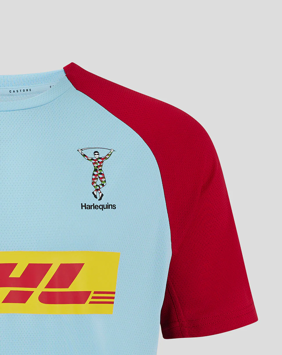 Harlequins Men's 24/25 Short Sleeve Training Tee - Light Blue