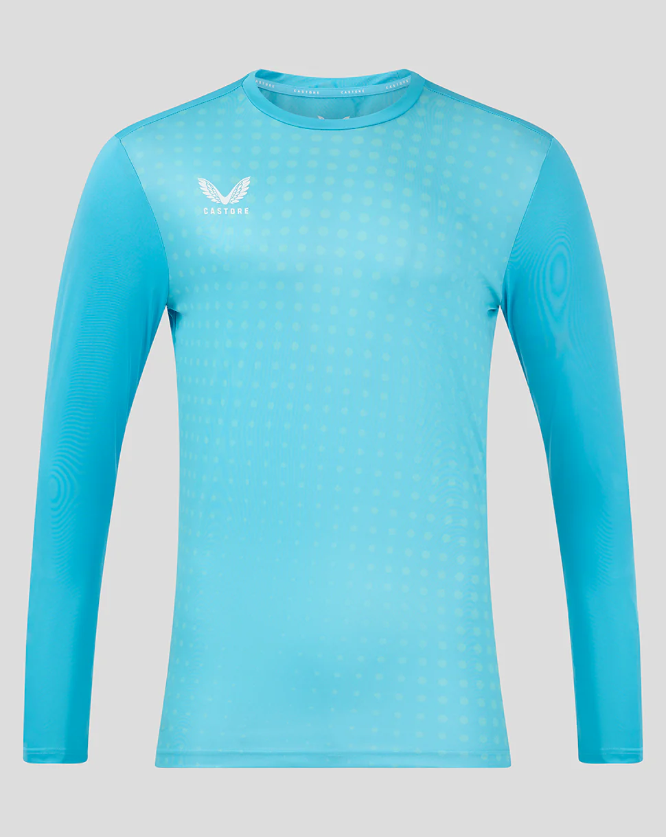 LS DOTS PRINTED TRAINING TEE 2 - AQUARIUS / BACHELOR BUTTON