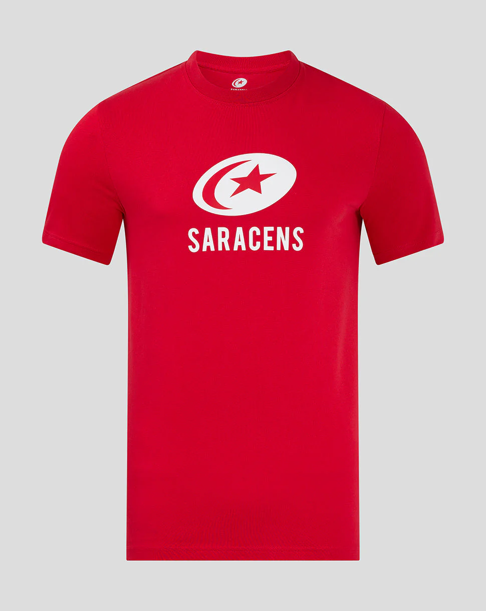 Saracens Men's Core Crest T-Shirt - Red