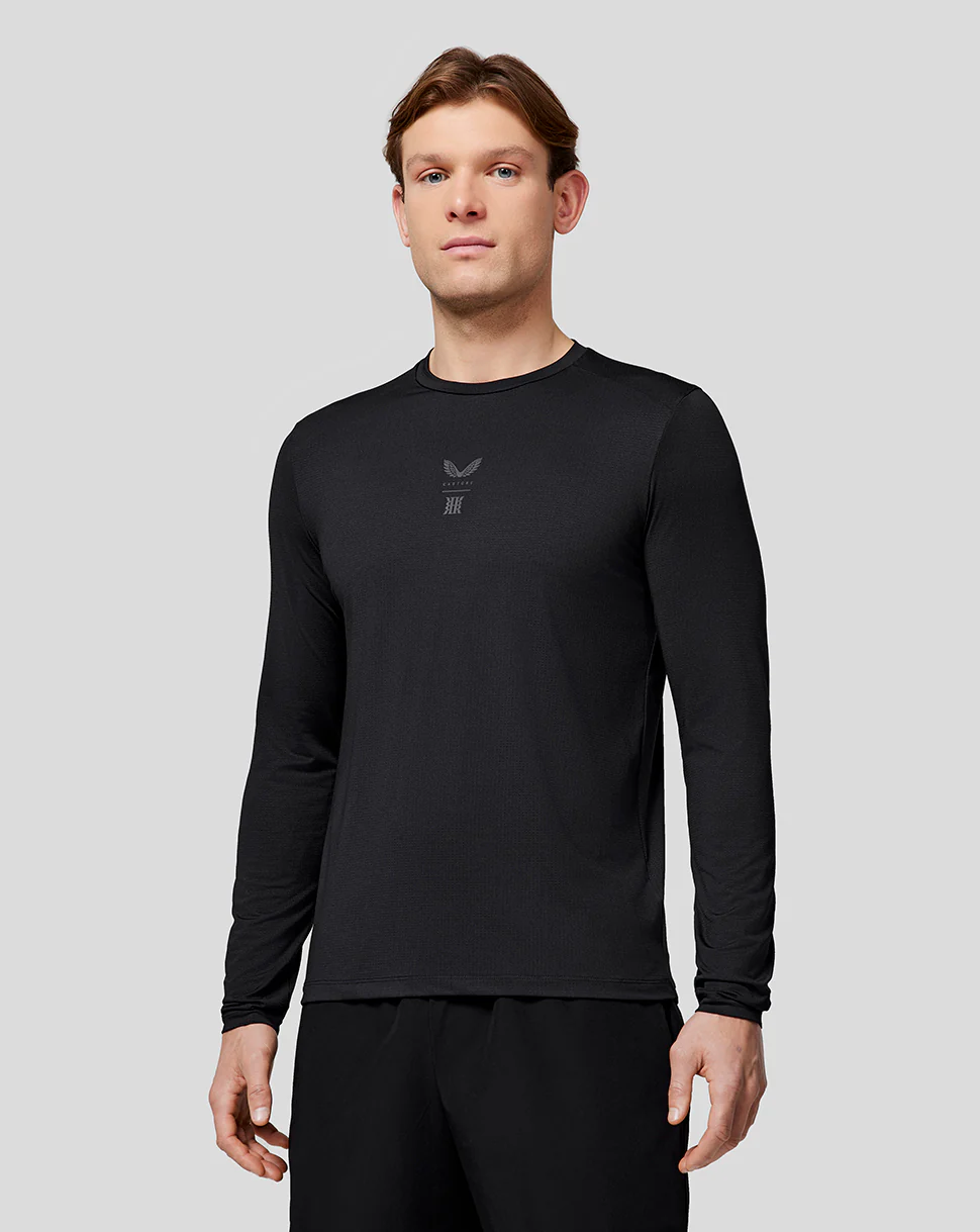 Men’s Reiss Long Sleeve Performance T-Shirt - Onyx
