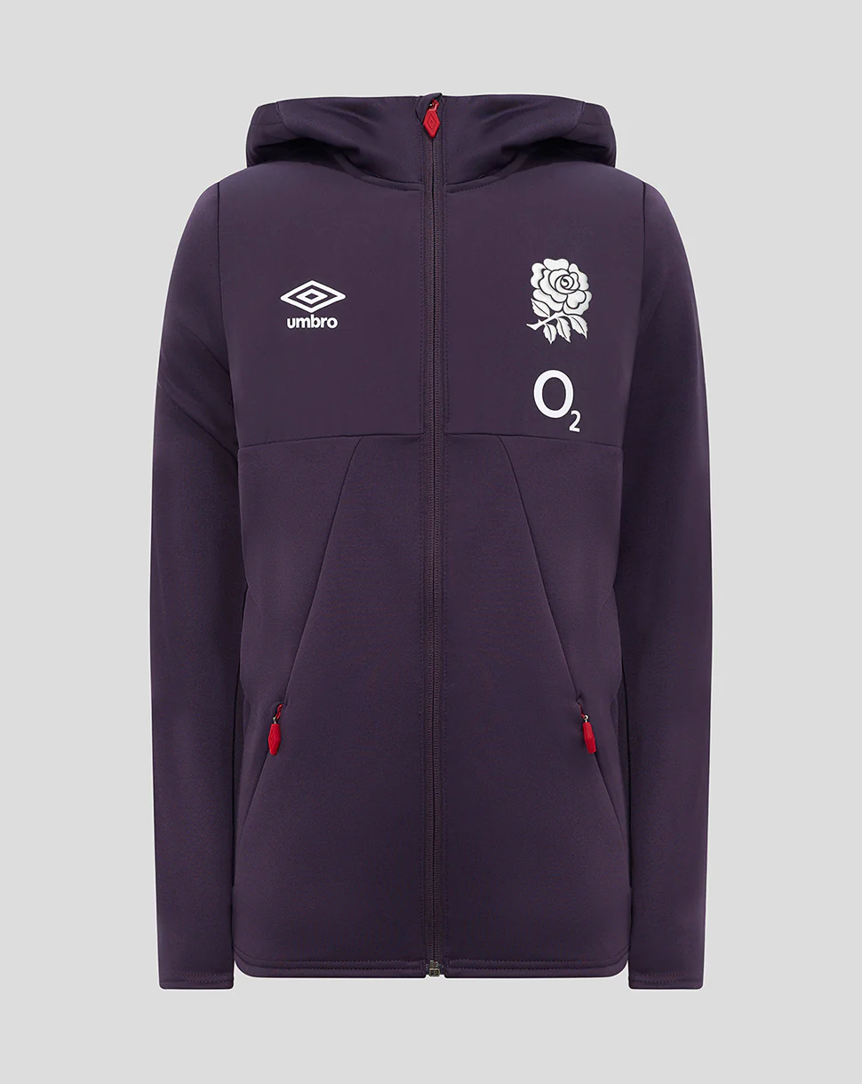 England Rugby Junior Hooded Jacket - Purple