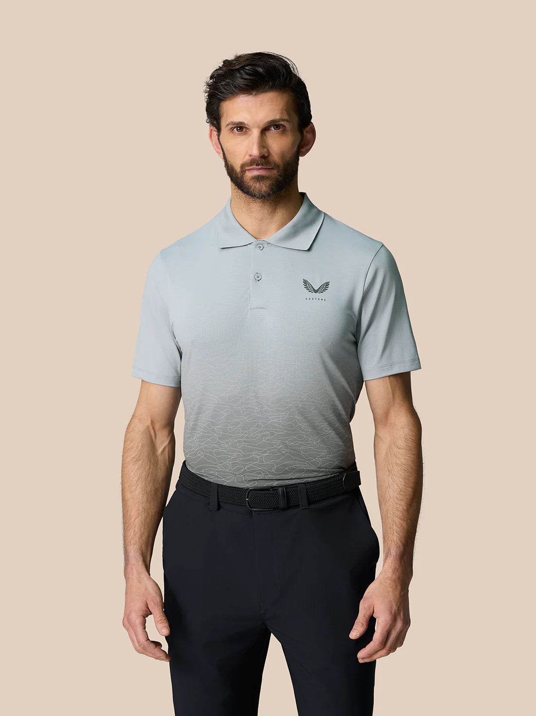 Club Graphic Polo - Mid Grey