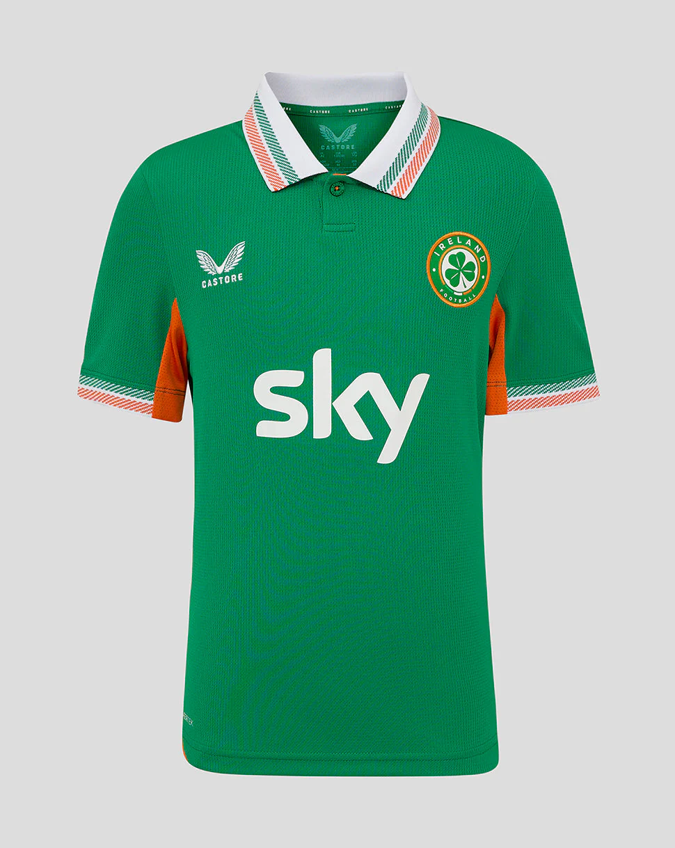 Ireland Junior Home Short Sleeve Shirt 25/26