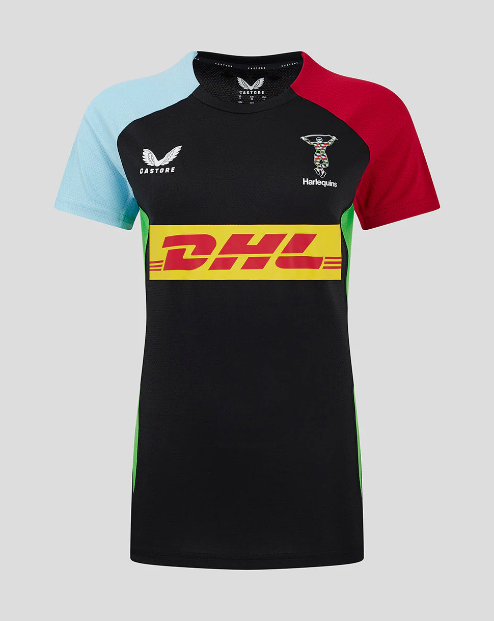 Harlequins Women's 24/25 Short Sleeve Training Tee - Black