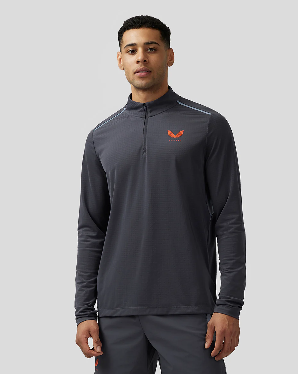 Men’s Apex Aeromesh Quarter Zip - Pewter Blue (Copy WMW)