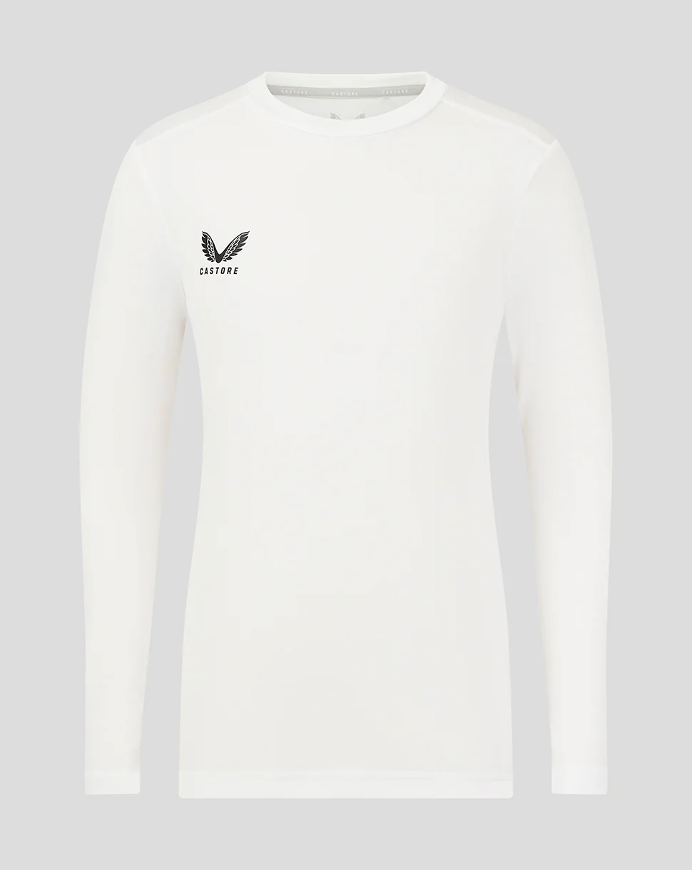 Junior Long Sleeve Performance Tee - White