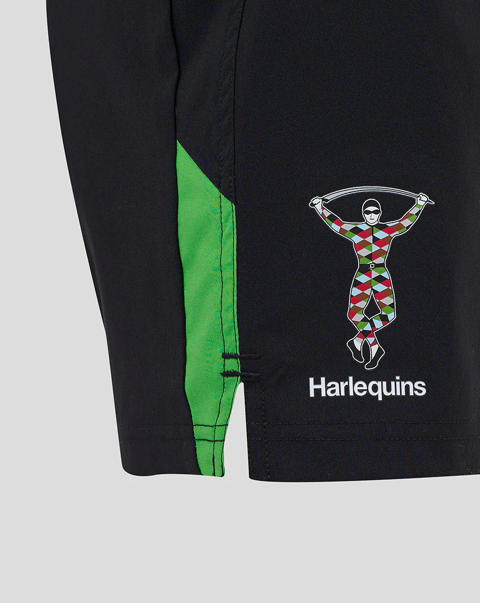 Harlequins Youth 24/25 Training Gym Shorts - Black
