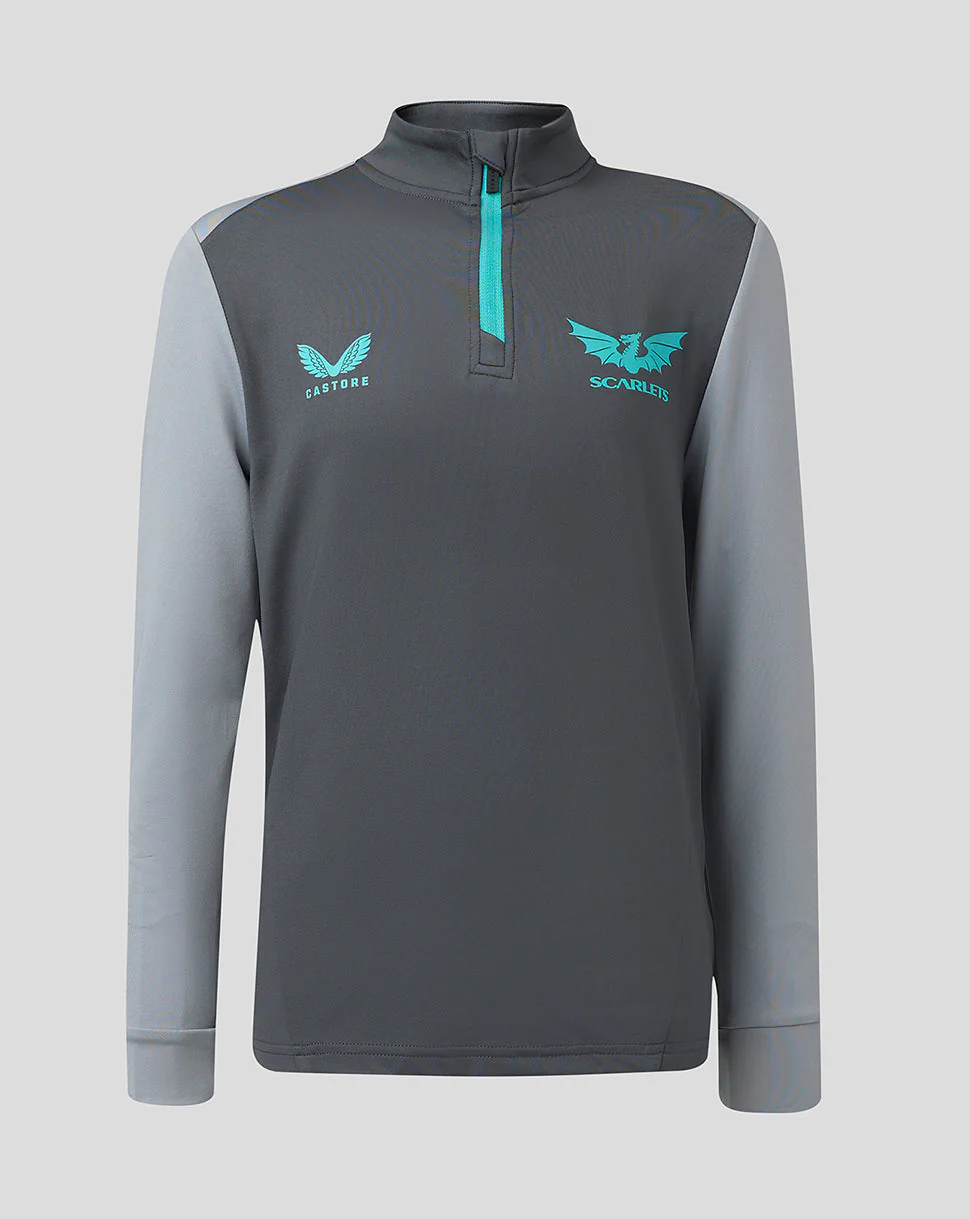 Scarlets Junior 23/24 Quarter Zip Midlayer