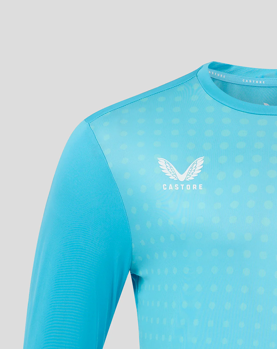 LS DOTS PRINTED TRAINING TEE 2 - AQUARIUS / BACHELOR BUTTON