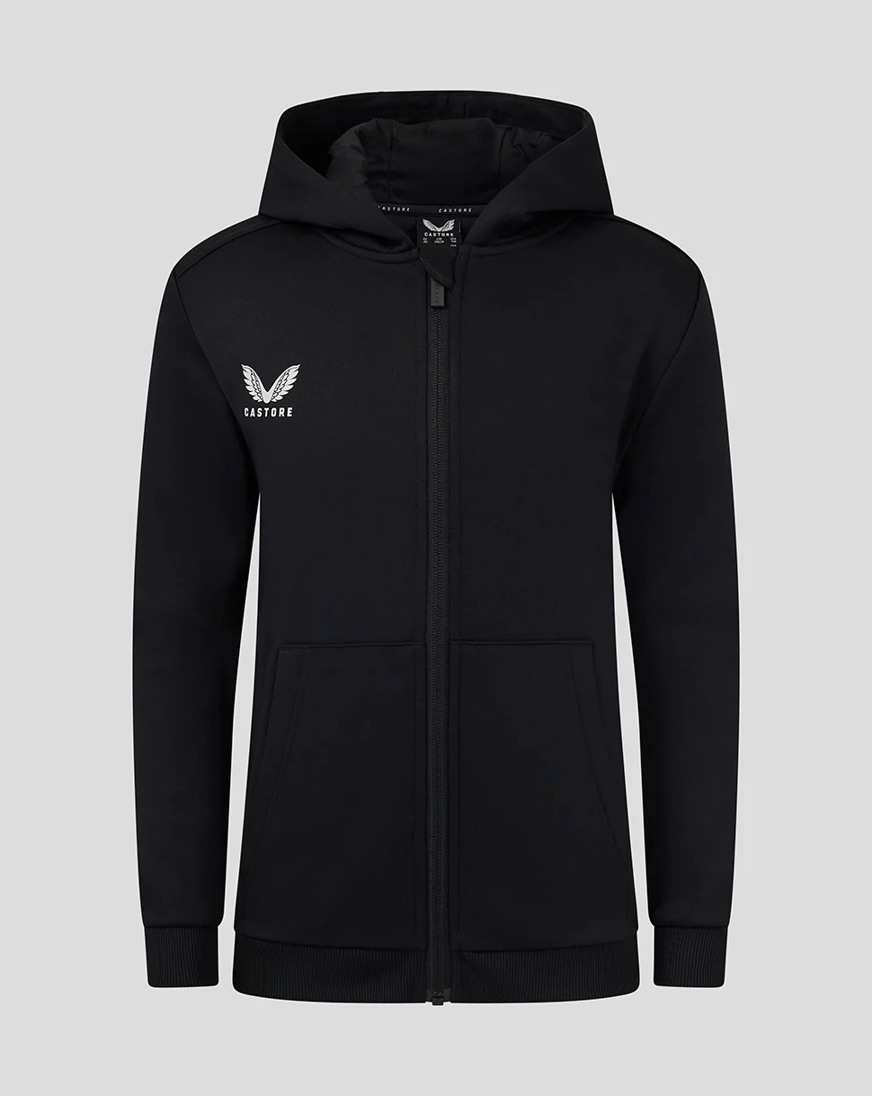 Junior Full Zip Brushback Hoodie - Caviar