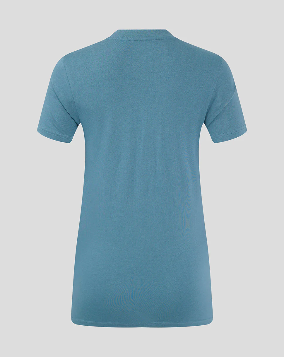 Mansfield Women's 24/25 Training Logo Tee - Light Blue