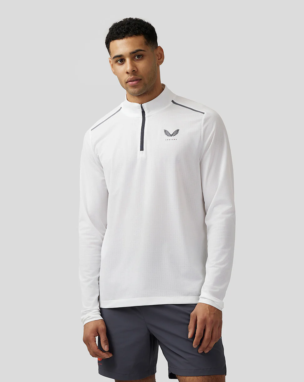 Apex Training 1/4 Zip Top - White
