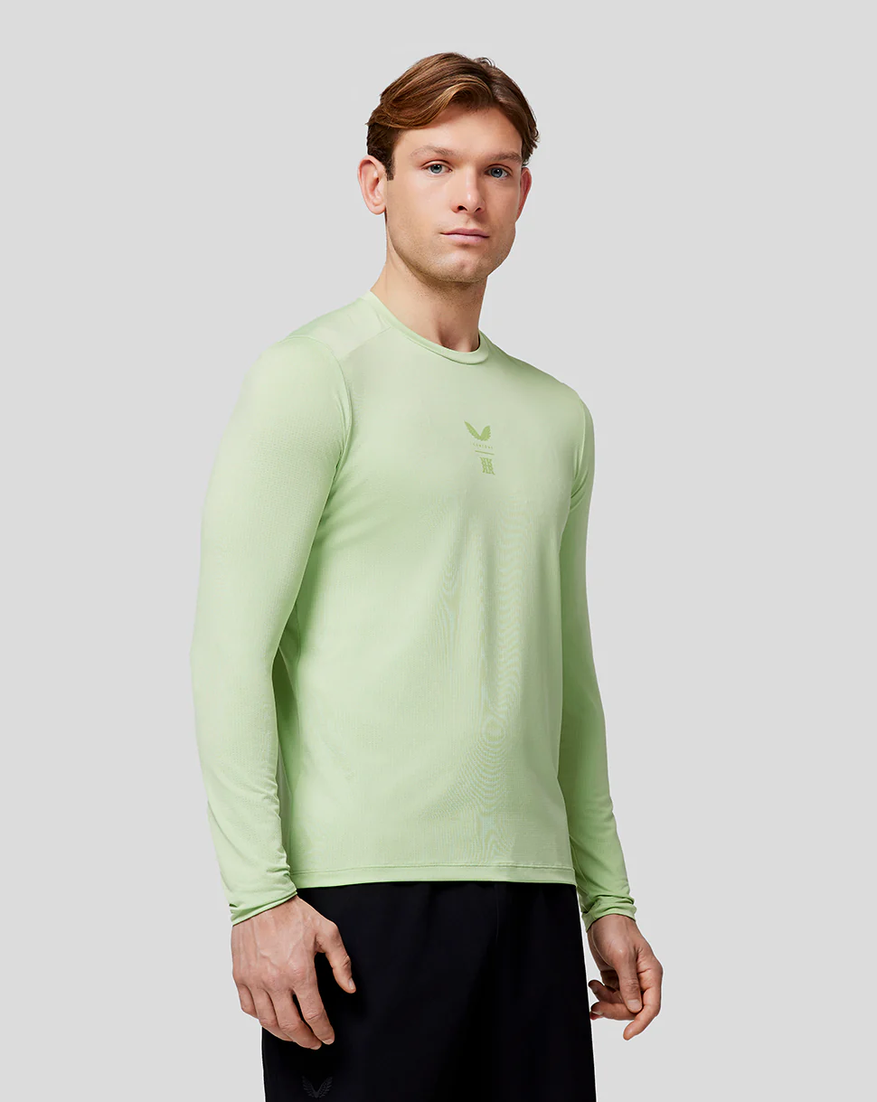 Men’s Reiss Long Sleeve Performance T-Shirt - Iced Citrus