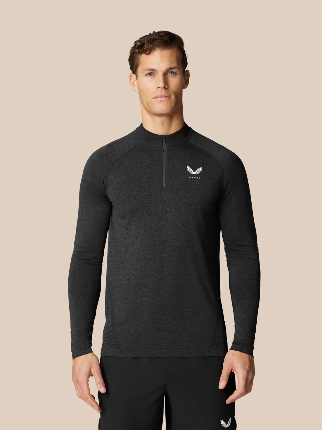 Flow Training 1/4 Zip Top - Black