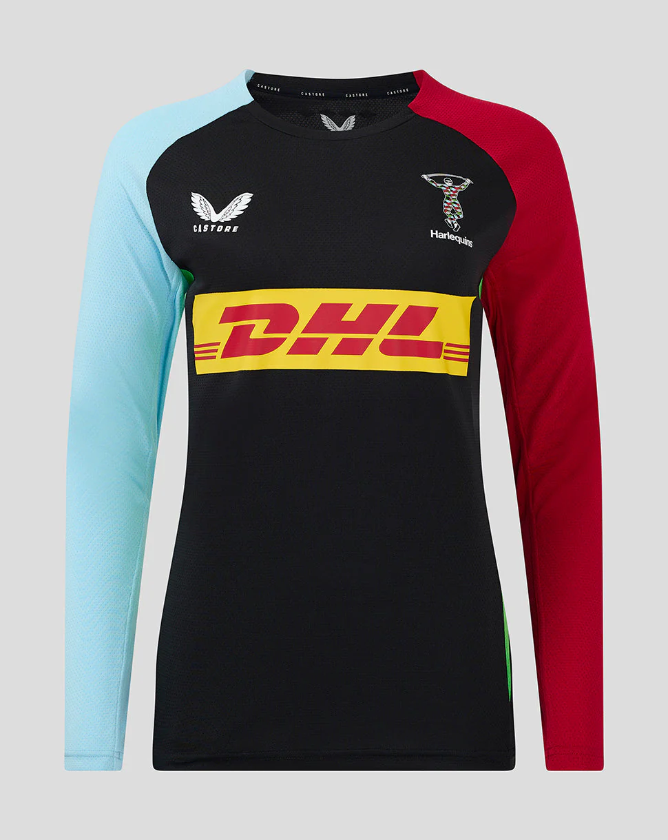 Harlequins Women's 24/25 Long Sleeve Training Tee - Black