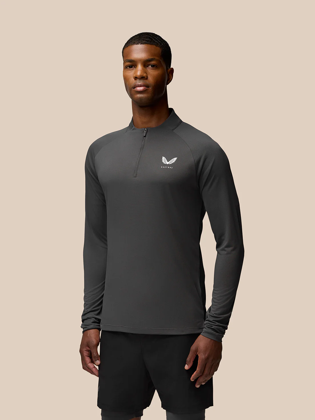 Flow Training 1/4 Zip Top - Gunmetal Grey
