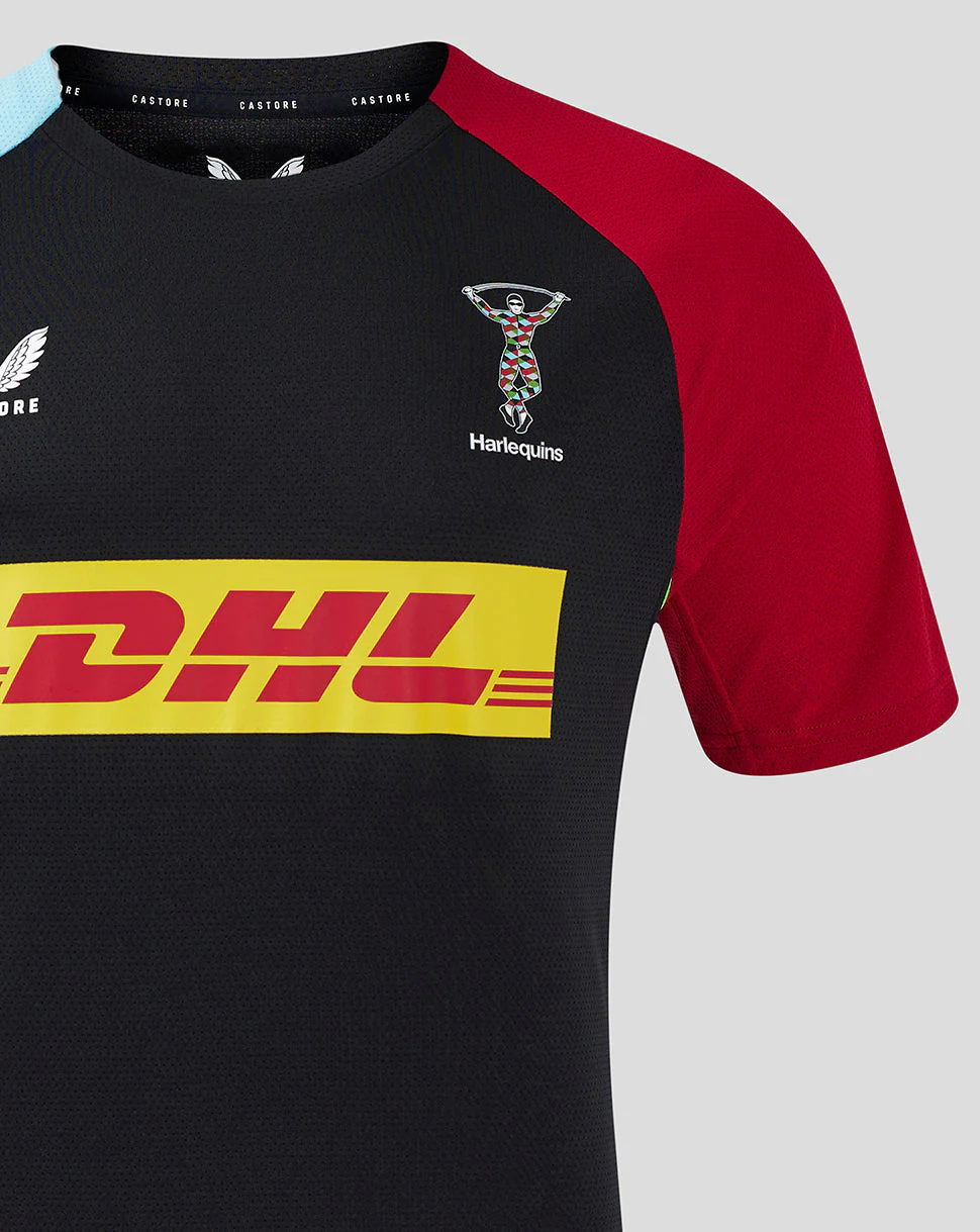 Harlequins Men's 24/25 Short Sleeve Training Tee - Black