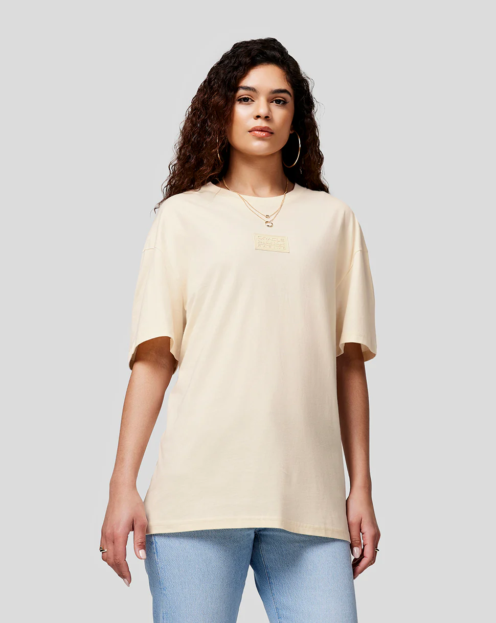 Oracle Red Bull Racing Unisex Tonal Oversized Tee - Ecru