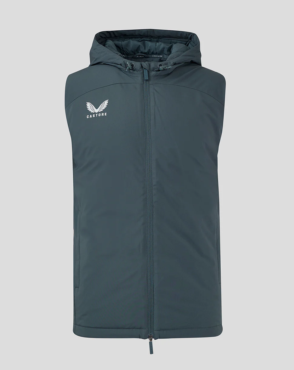 Mens Hooded Gilet - Dark Slate