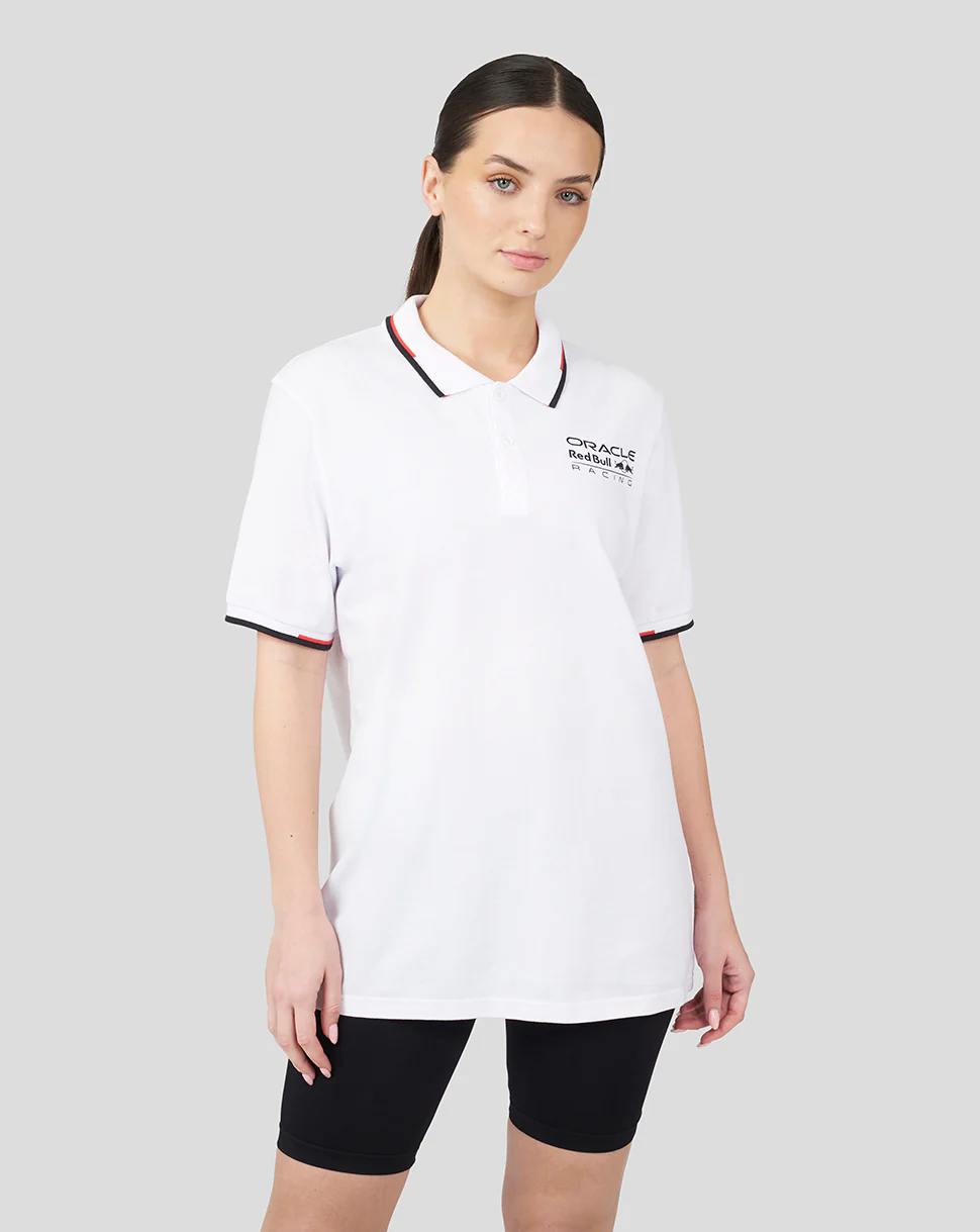 Oracle Red Bull Racing Unisex Core Polo - White
