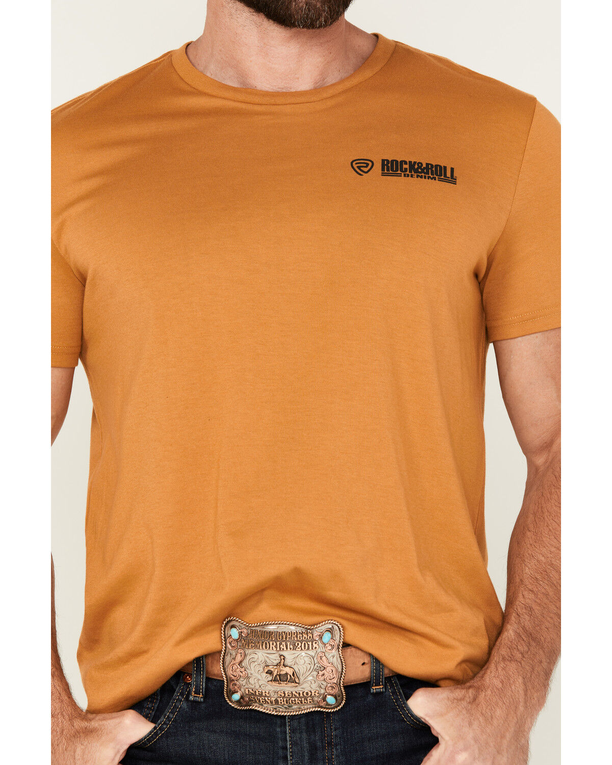 Rock & Roll Denim Men's Dale Skull Short Sleeve Graphic T-Shirt