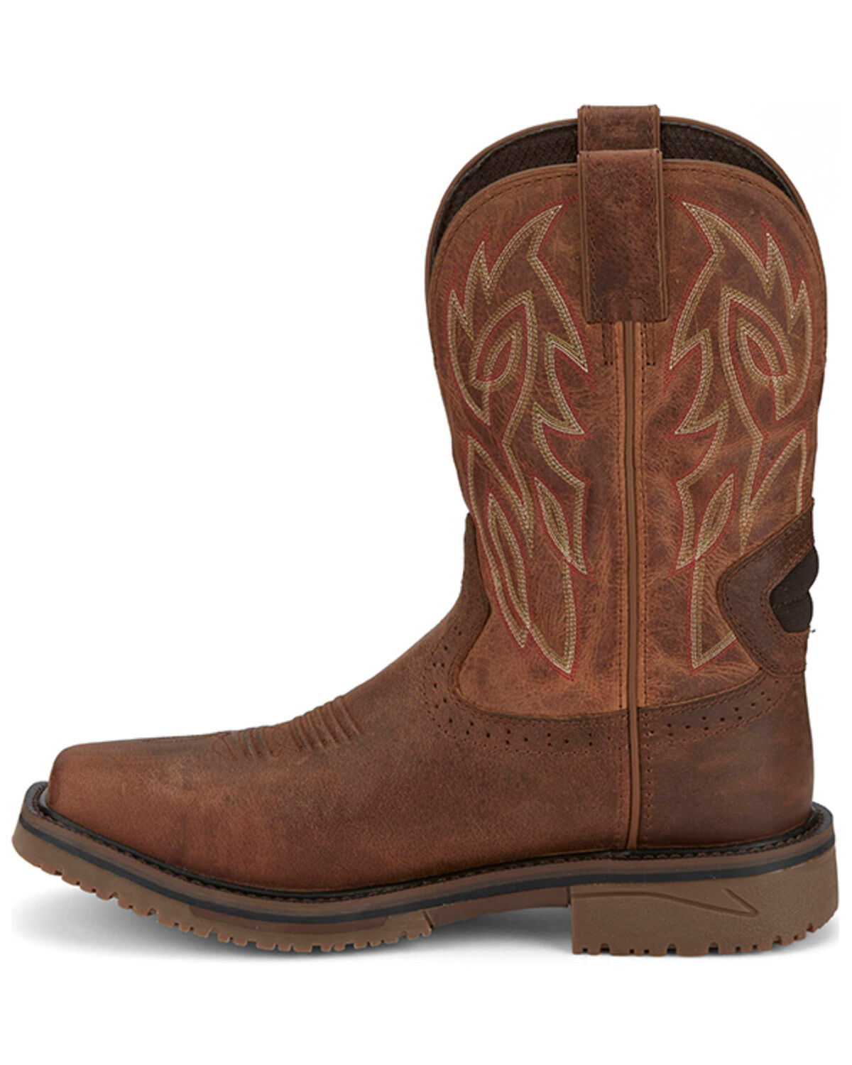 Justin Men's Broncy Waterproof Western Work Boots - Composite Toe