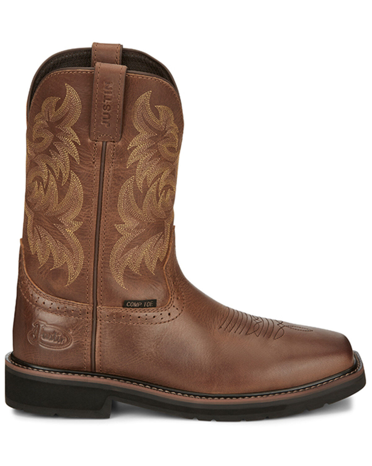 Justin Men's 11" Handler Pull-On Work Boots - Composite Toe