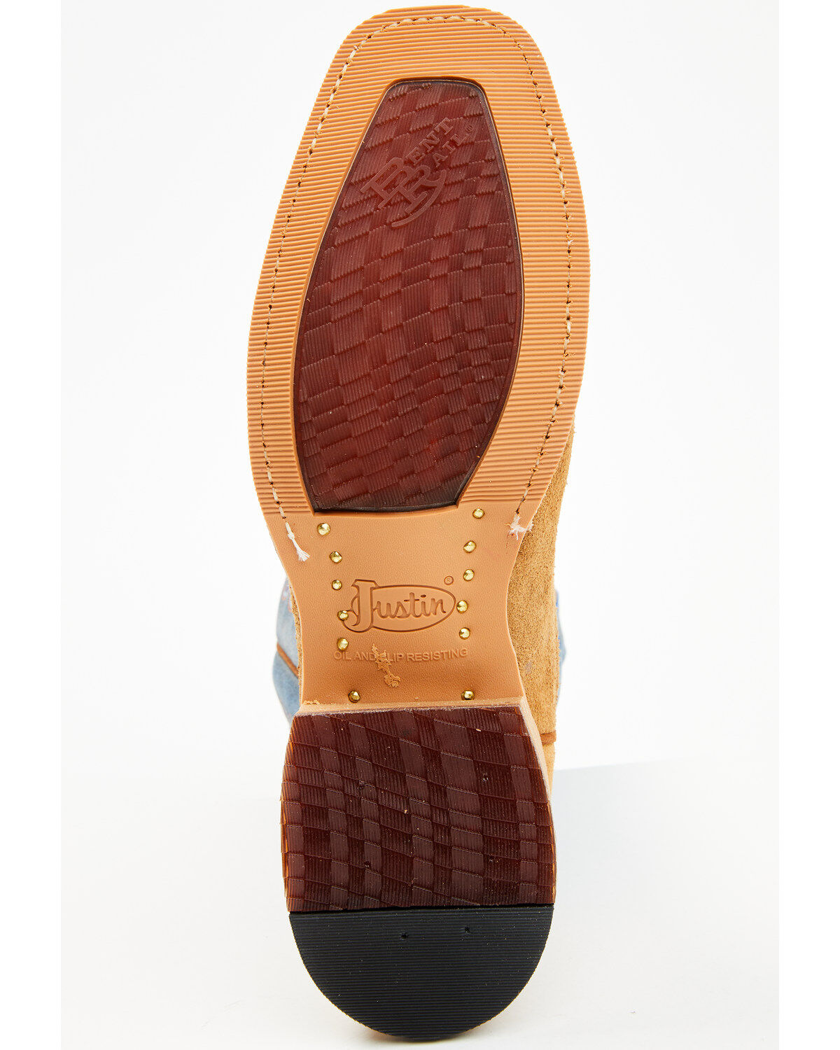 Justin Men's 11&quot; Fergus Roughout Performance Western Boots - Square Toe