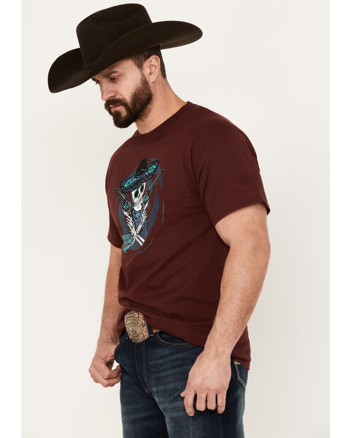 Moonshine Spirit Men's Bandito Short Sleeve Graphic T-Shirt