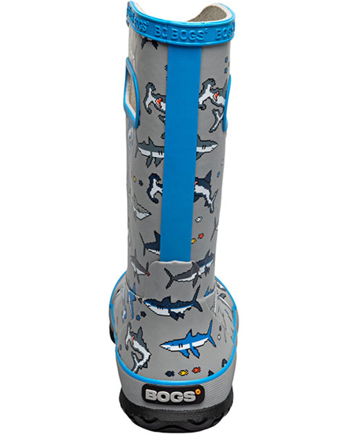 Bogs Boys' Pixel Shark Rainboots