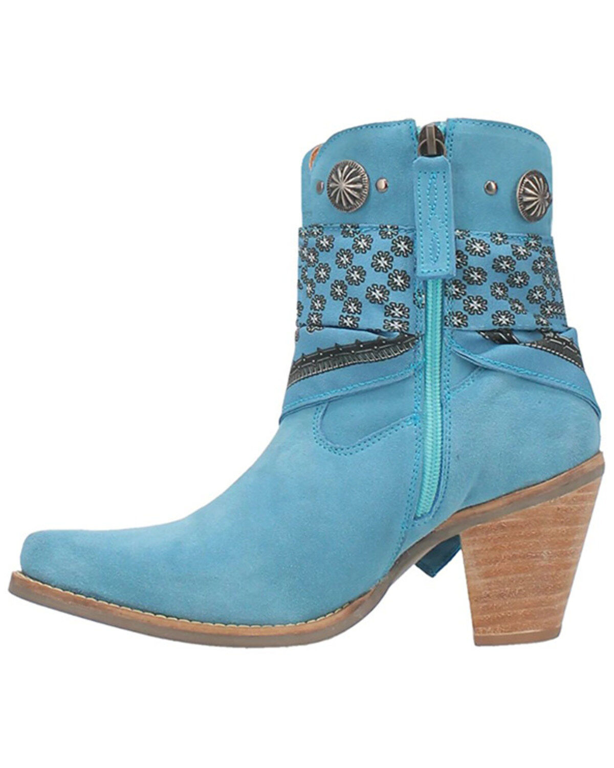 Dingo Women's Suede Bandida Western Booties - Round Toe
