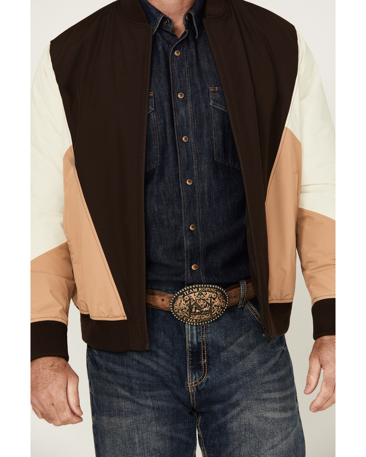 RANK 45® Men's Color Block Bomber Filled Windbreaker Jacket