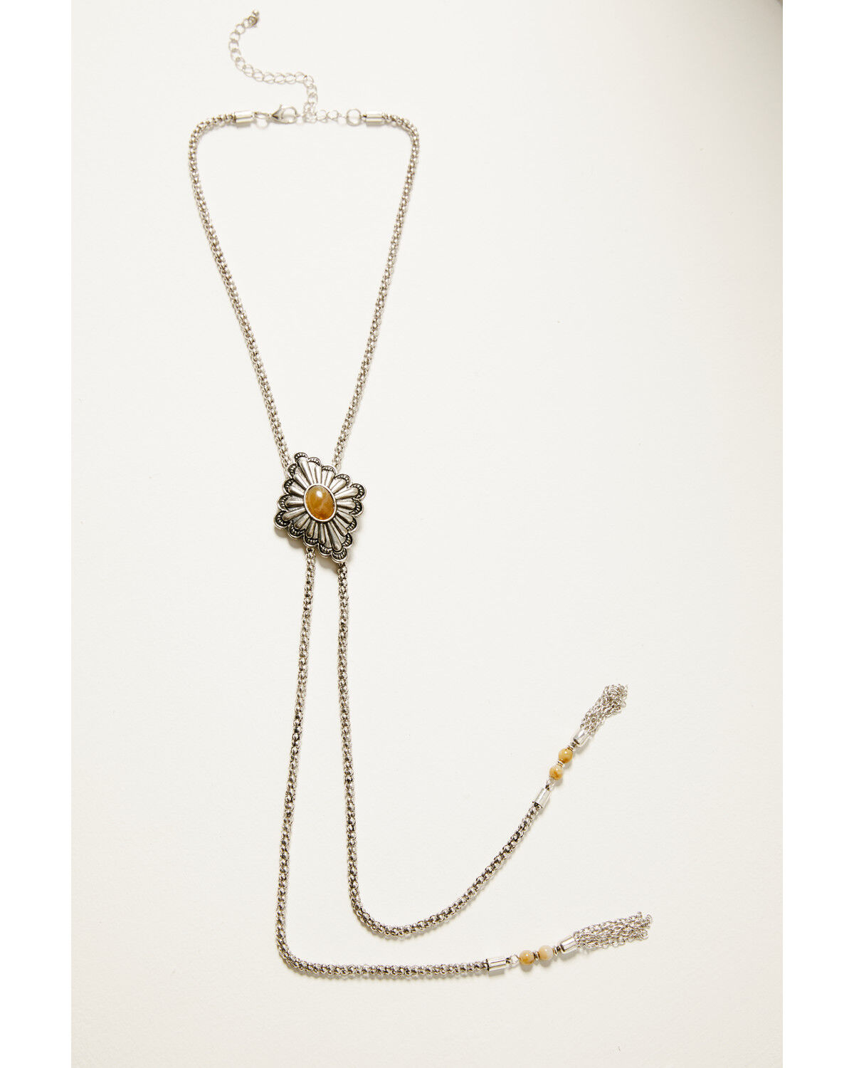 Shyanne Women's Diamond Concho Stone Bolo Necklace