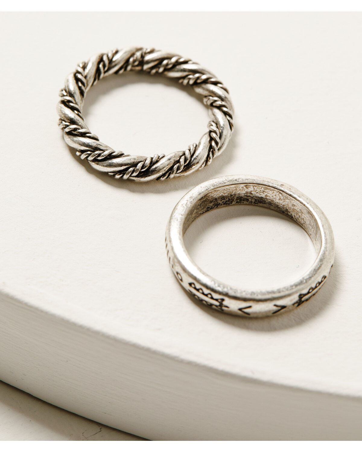 Idyllwind Women's Clarion Antique Silver Ring Set - 5 Piece