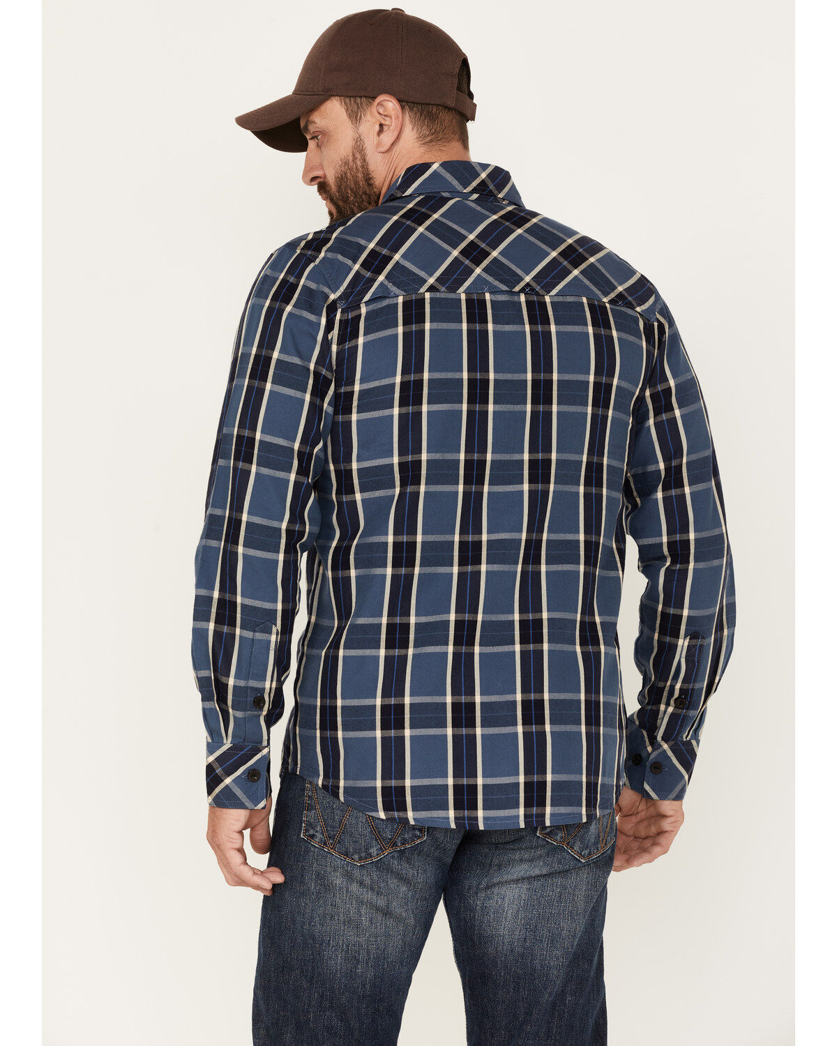 Resistol Men's Canon Large Plaid Long Sleeve Button Down Shirt