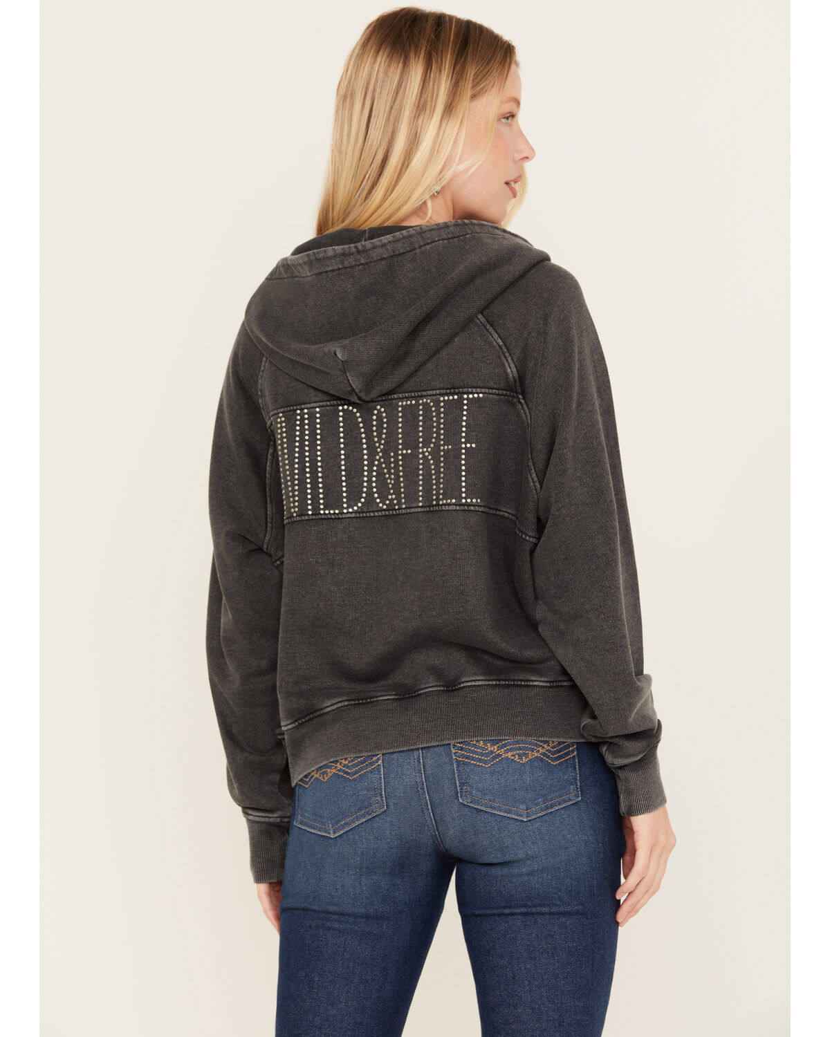 Idyllwind Women's Blanche Studded Tie Front Hoodie