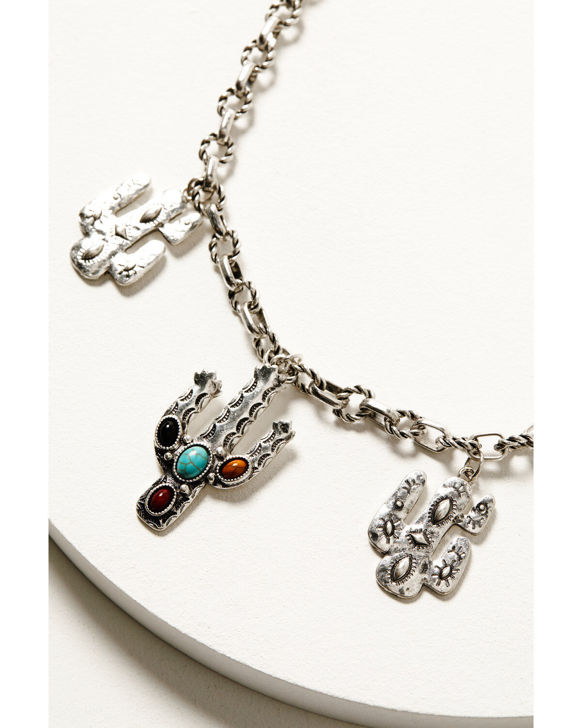 Shyanne Women's Silver Dakota Cacti Necklace