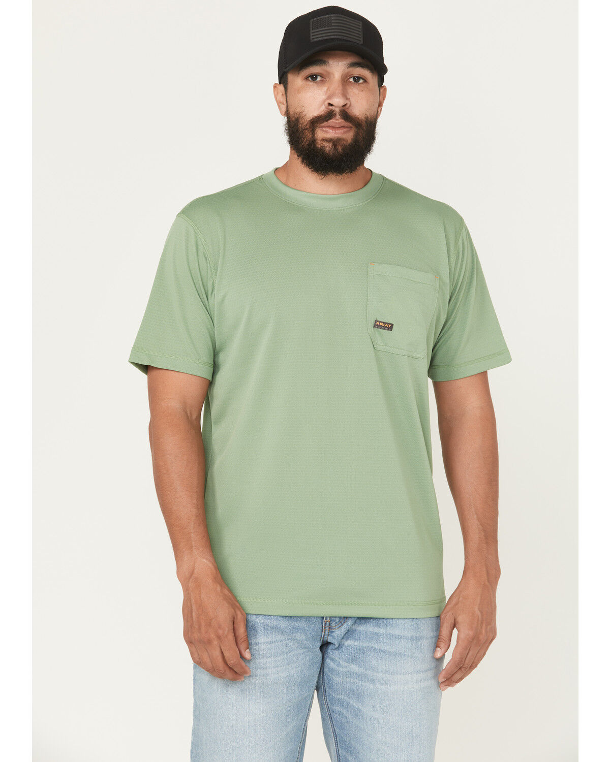 Ariat Men's Rebar Heat Fighter Short Sleeve Pocket Work Shirt - Big