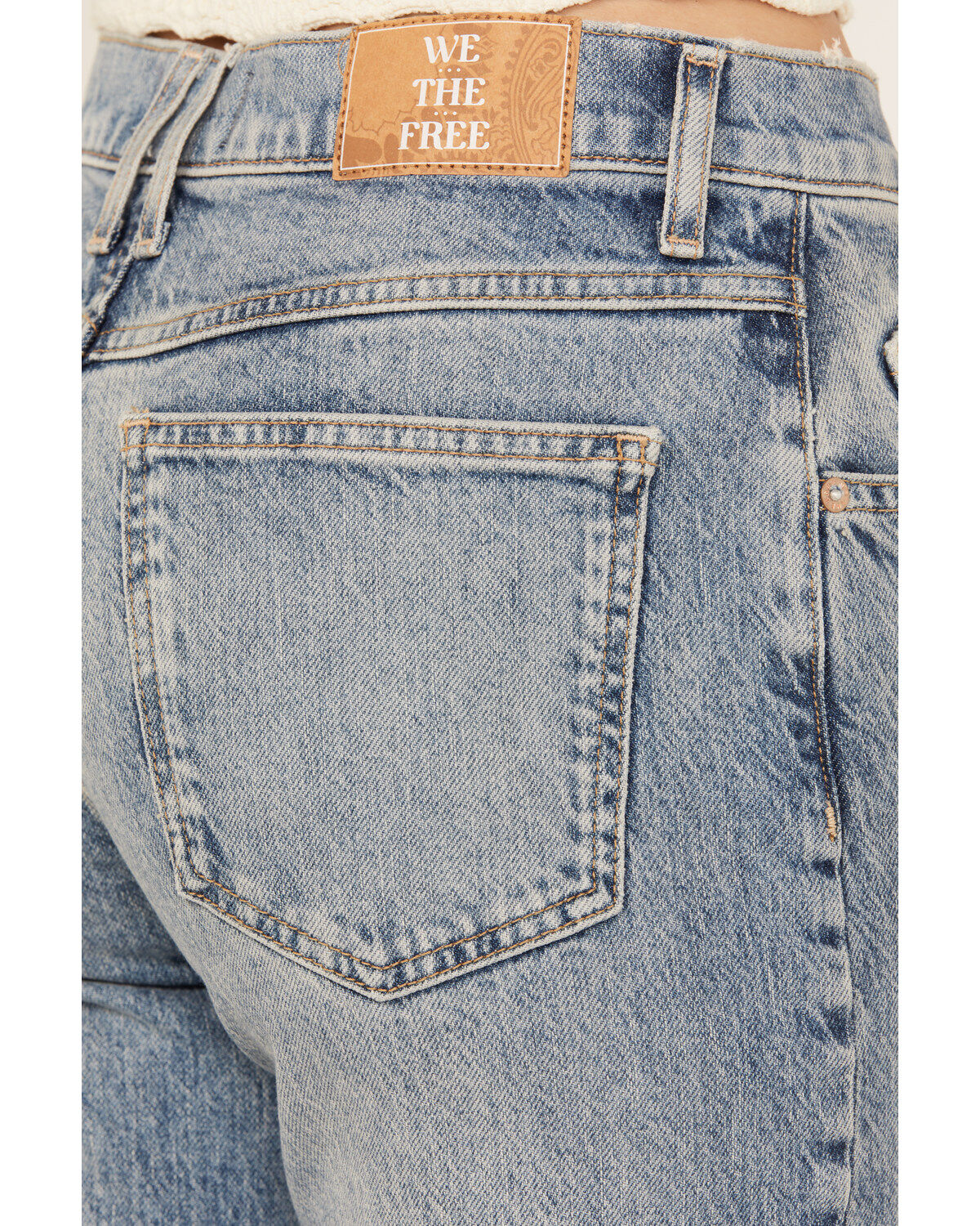 Free People Women's Risk Taker Straight Stretch Denim Jeans