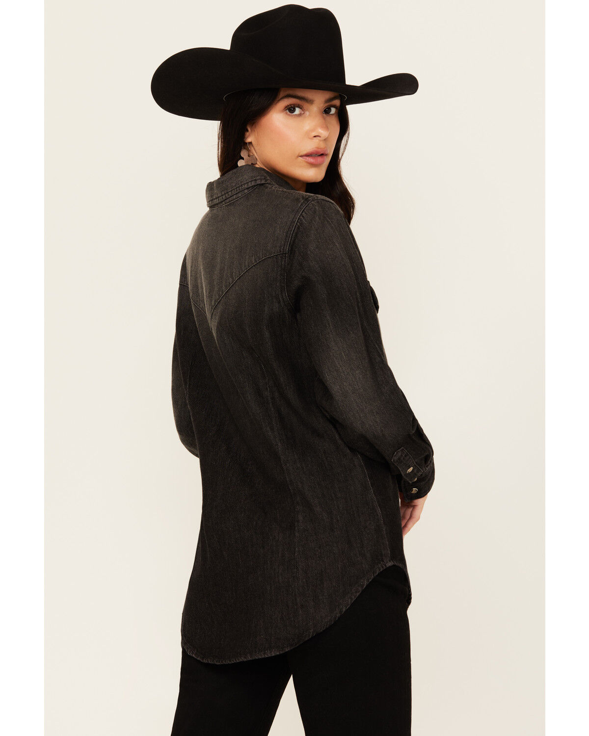 Wrangler Retro Women's Long Sleeve Snap Denim Western Shirt