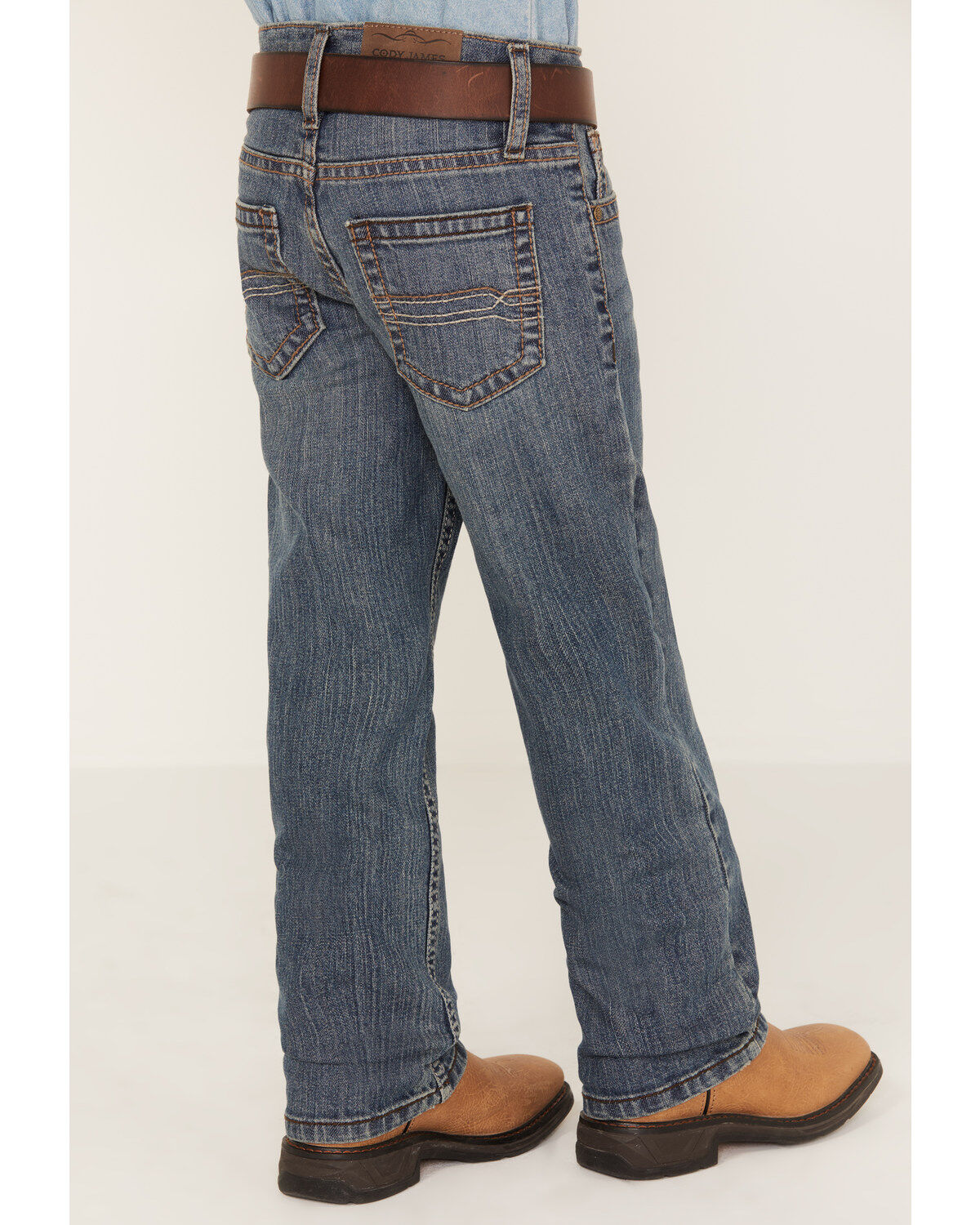 Cody James Little Boys' Bozeman Dark Wash Slim Boot Jeans