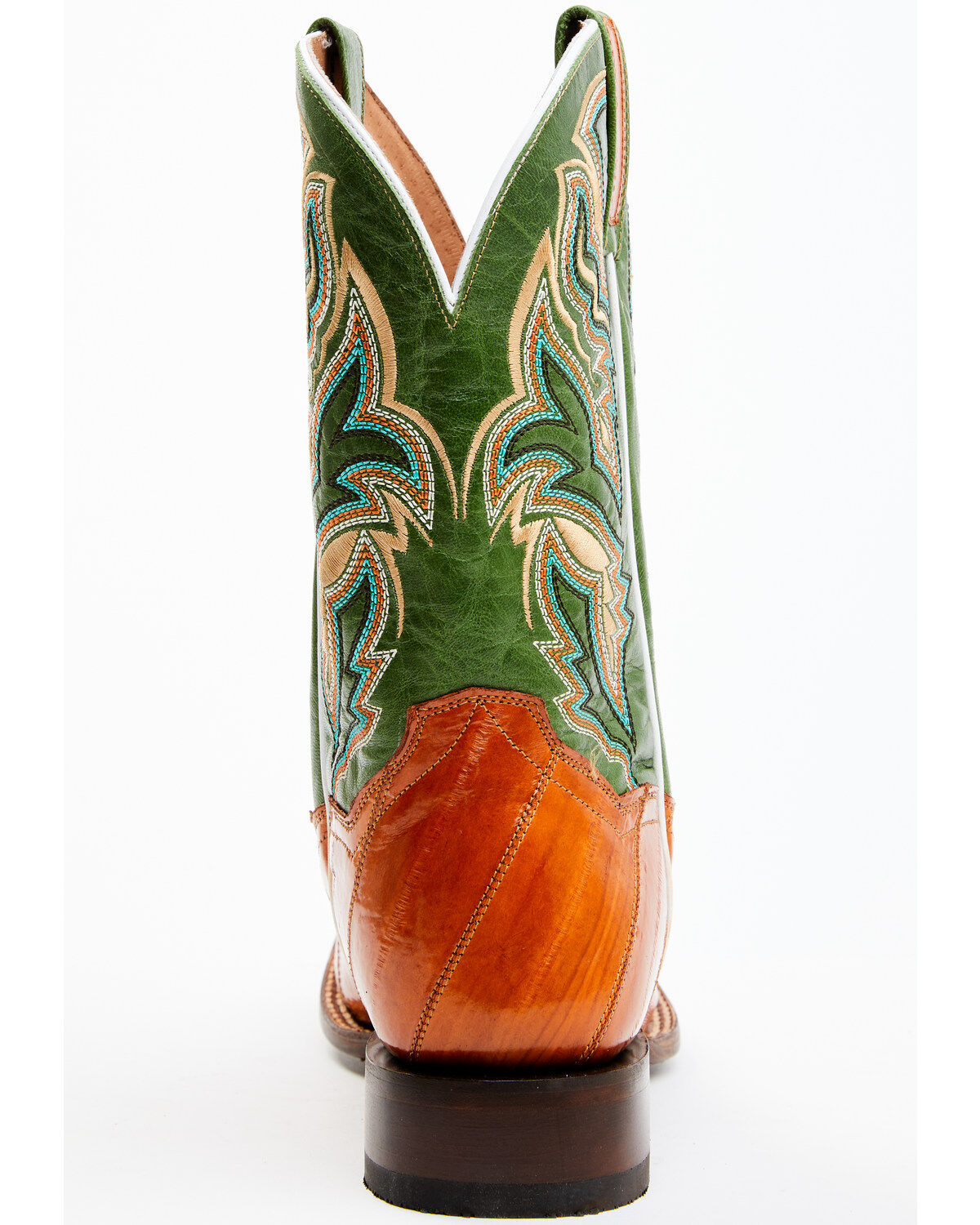 Dan Post Men's Camel Eel Exotic Western Boots - Broad Square Toe