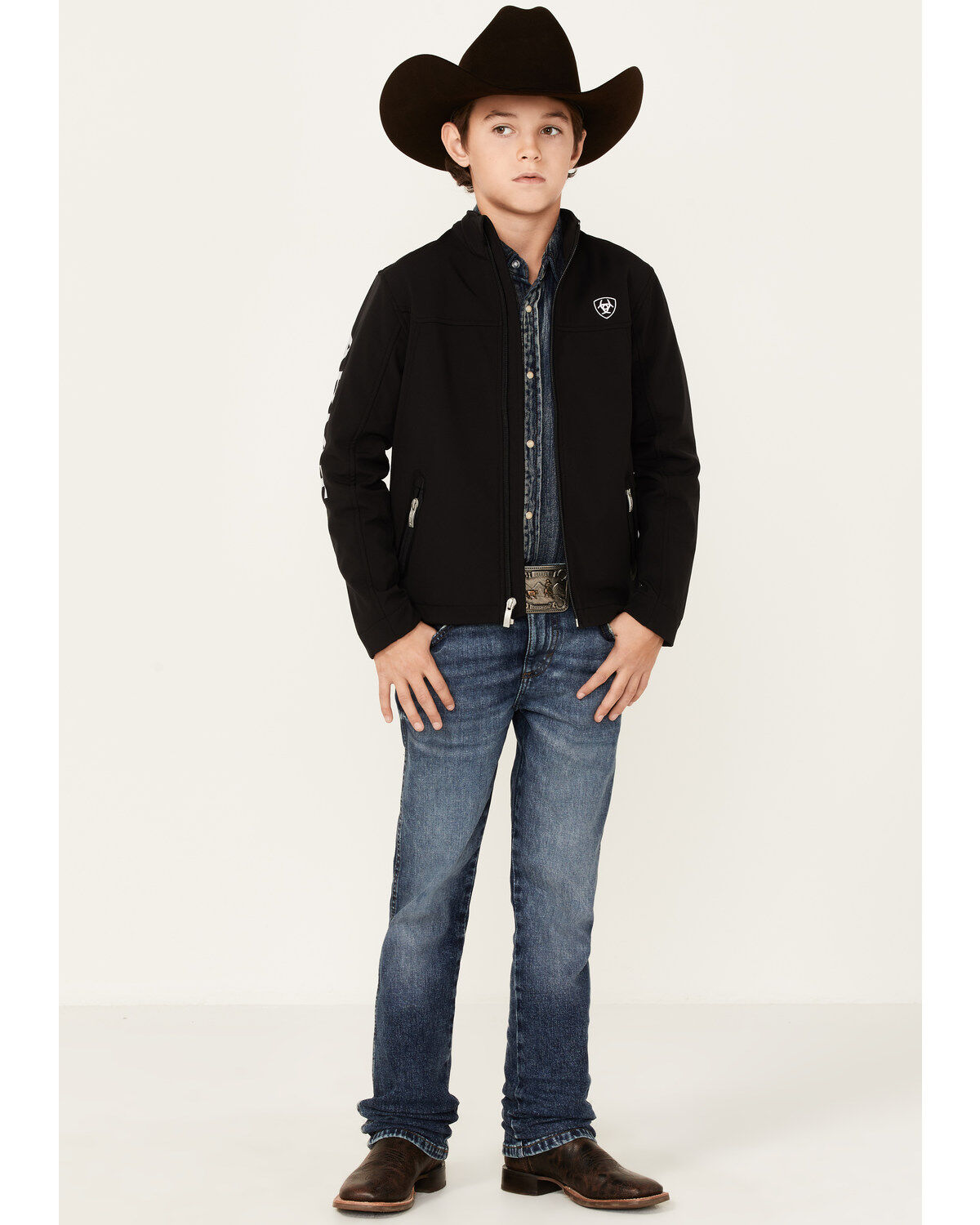Ariat Boys' New Team Zip Up Softshell Jacket