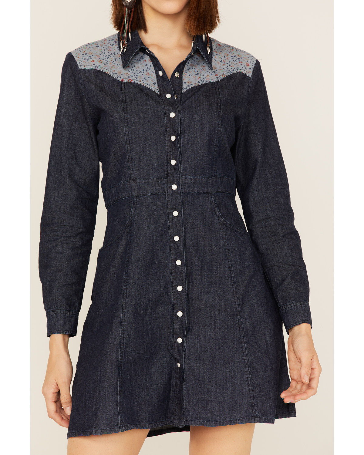 Maggie Sweet Women's Remedios Long Sleeve Western Mini Dress