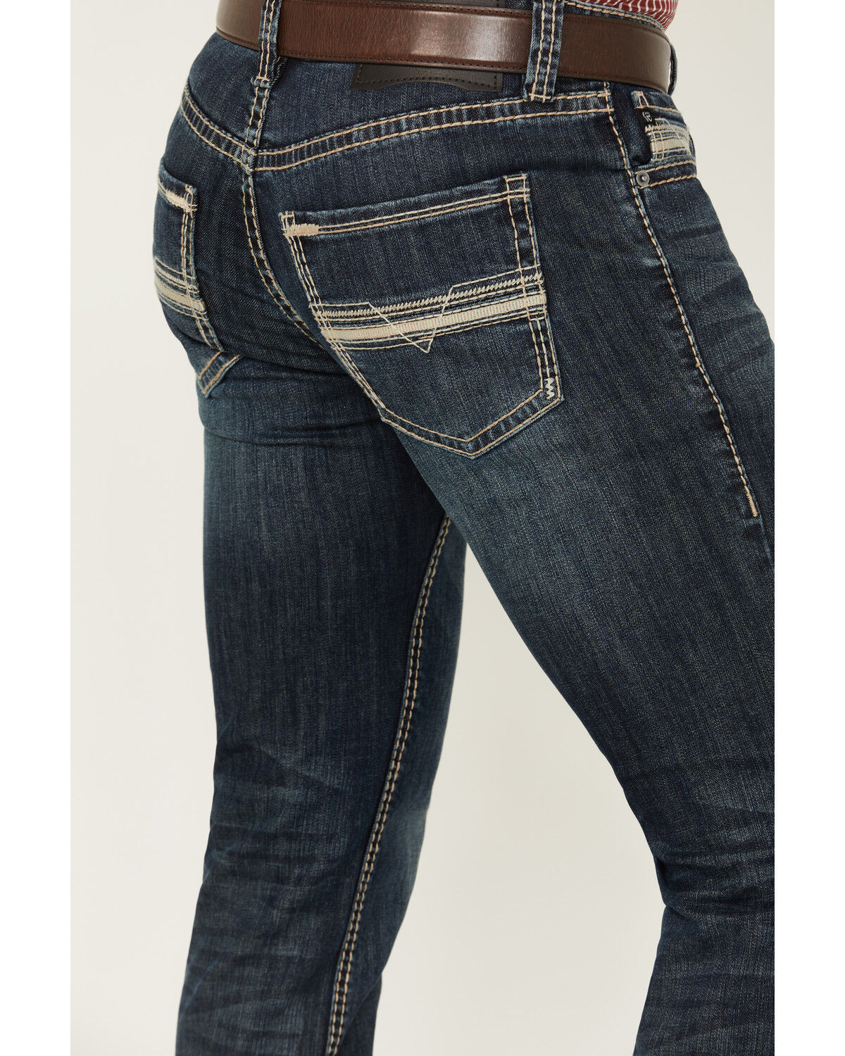 Rock & Roll Denim Men's Rifle Dark Wash Skinny Reflex Stretch Denim Jeans