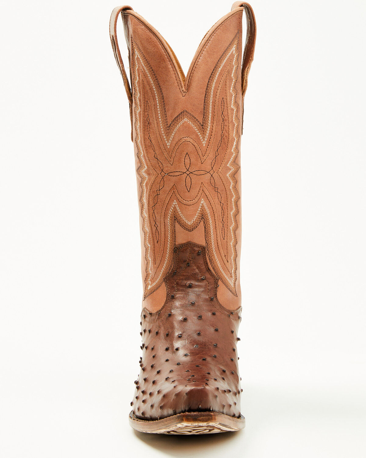 El Dorado Women's Camille Exotic Ostrich Tall Western Boots - Snip Toe