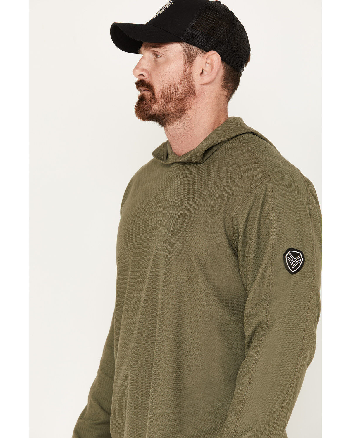 Hawx Men's UPF Long Sleeve Hooded Work Shirt